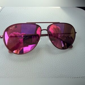 Maui Jim Purple Aviator Sunglasses
